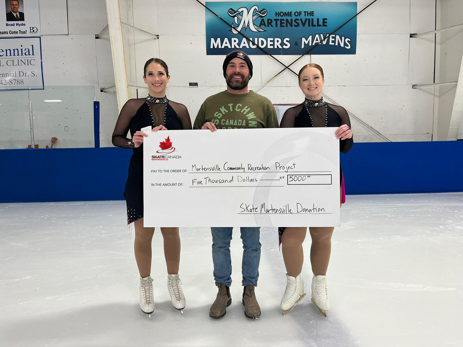 Skate Martensville donates $5000 towards new Community Recreation Centre